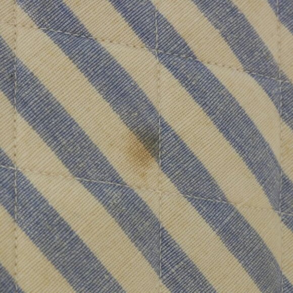 CHANEL Quilted Chain Big Matelasse Shoulder Bag Canvas Light Blue CC Auth 58349A - Picture 8 of 15